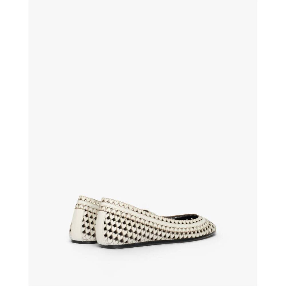 NEW ISABEL MARANT women's belni ballet flats in chalk - Picture 4 of 5